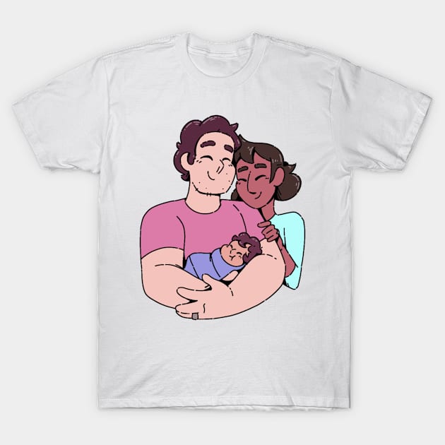 Julie and her Parents T-Shirt by Imaplatypus